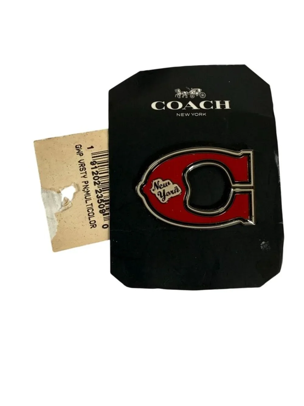 Coach New York Script Red 